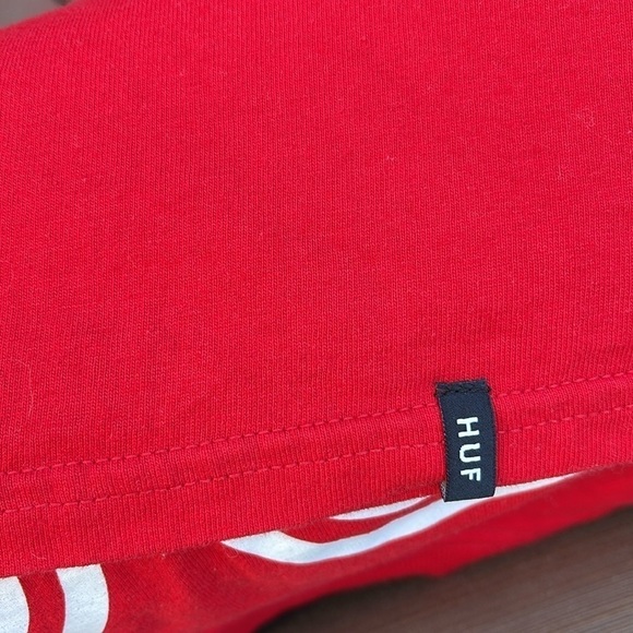 Sz S HUF red tshirt with  02 on back - Picture 5 of 5